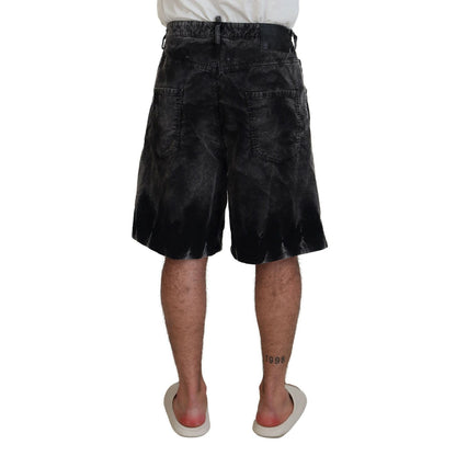 شورت برمودا من قماش مخملي رمادي من Dsquared²