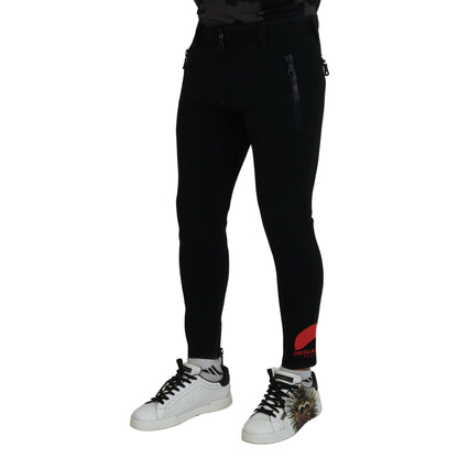 Dsquared² Back Polyamide Slim Fit Logo Print Pants