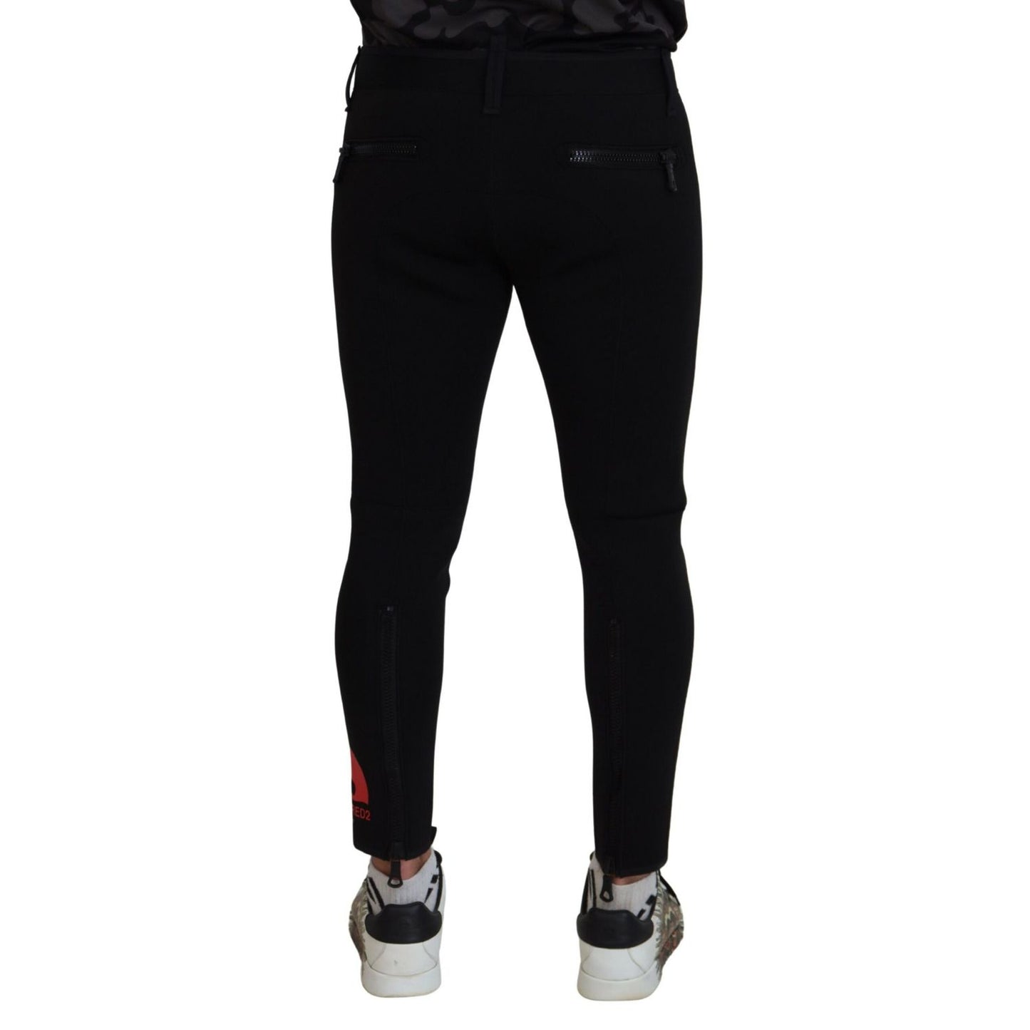 Dsquared² Back Polyamide Slim Fit Logo Print Pants