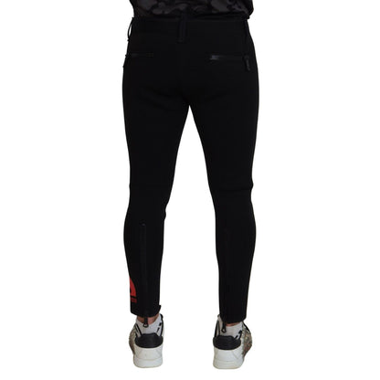 Dsquared² Back Polyamide Slim Fit Logo Print Pants