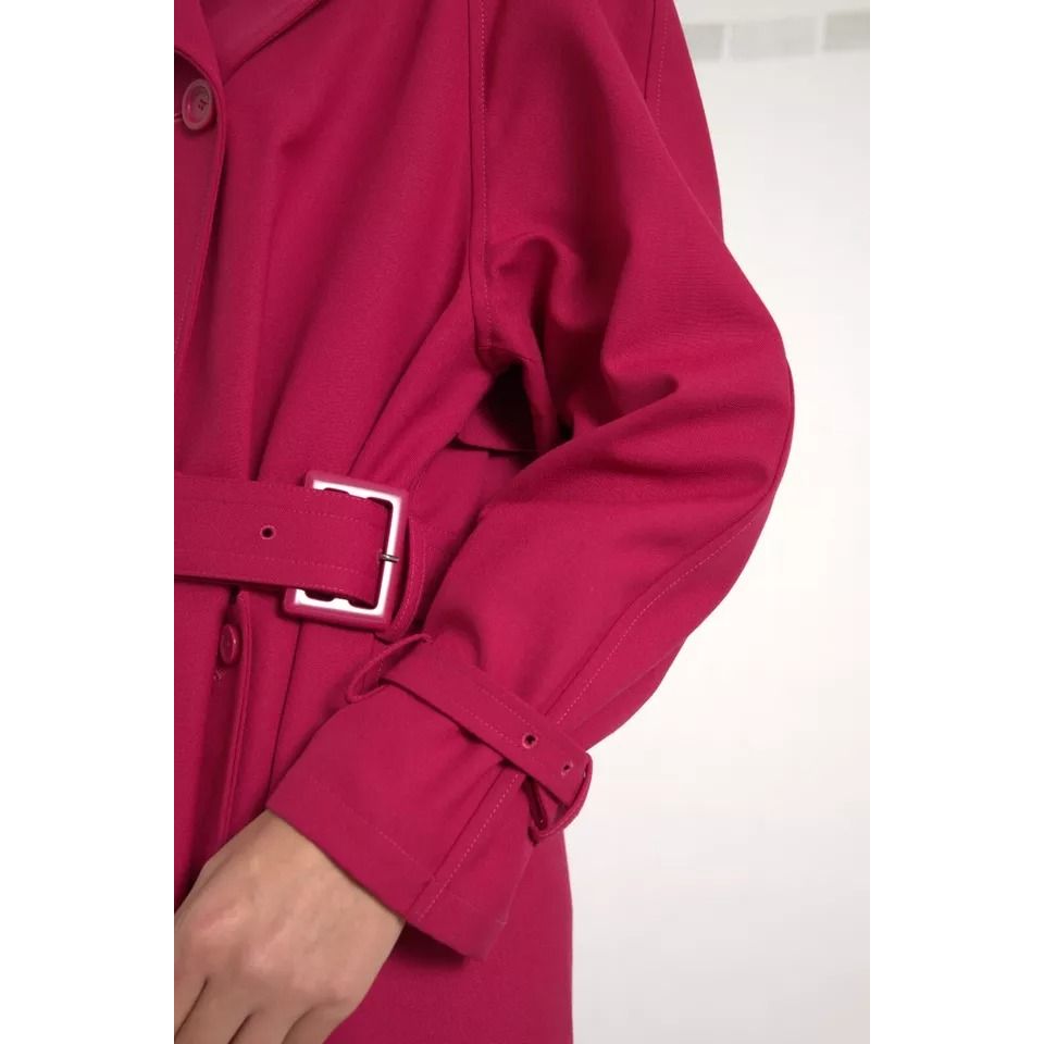 Dolce & Gabbana Dark Pink Double Breasted Trench Coat Jacket1728,67345645728,Clothing,Dolce & Gabbana,IT42|M,Jackets & Coats - Clothing,Jackets & Coats - Women - Clothing,Material: 55% Polyester 45% Virgin Wool,Pink,Preowned / Defect,Trench Coats - Jacket