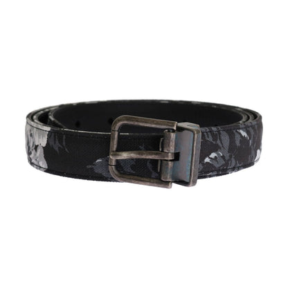 Dolce & Gabbana Black Cayman Linen Leather Belt 10% Cayman leather,1728,40% Linen,67345645728,90 cm / 36 Inches,95 cm / 38 Inches,Accessories,Belts - Accessories,Belts - Men - Accessories,Black,Dolce & Gabbana,Material: 50% Cotton,Men,Men - Accessories,Ne