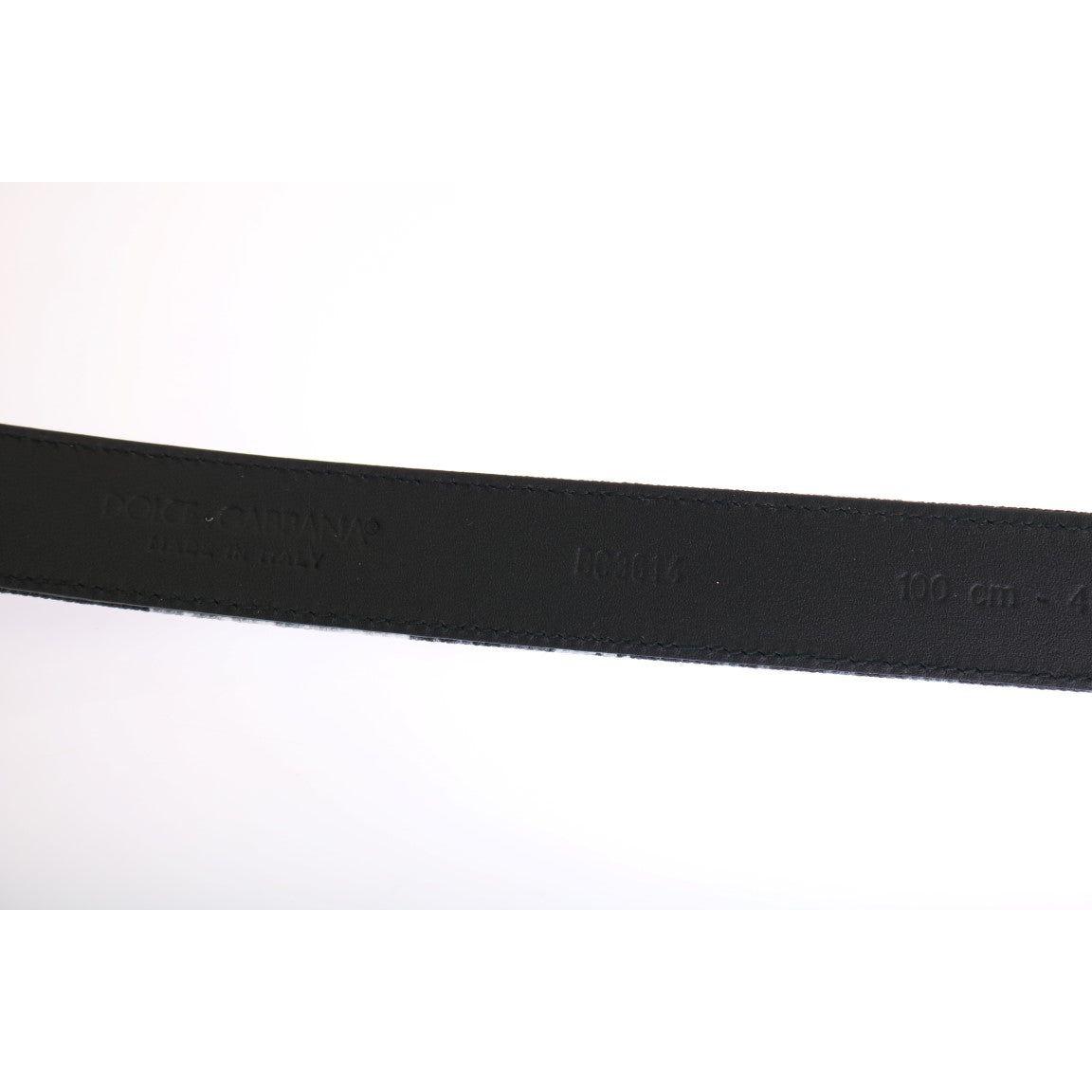 Dolce & Gabbana Black Cayman Linen Leather Belt 10% Cayman leather,1728,40% Linen,67345645728,90 cm / 36 Inches,95 cm / 38 Inches,Accessories,Belts - Accessories,Belts - Men - Accessories,Black,Dolce & Gabbana,Material: 50% Cotton,Men,Men - Accessories,Ne