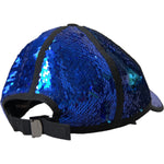 Dolce & Gabbana Royal Blue Sequin Baseball Hat Men HAT9534-58