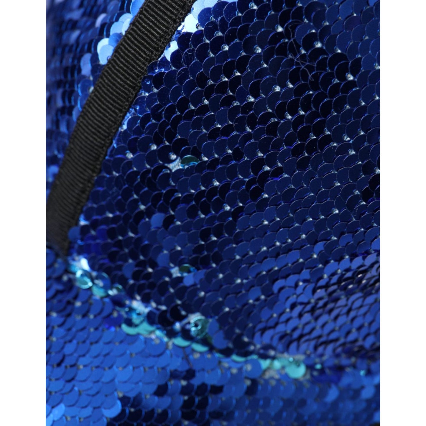 Dolce & Gabbana Royal Blue Sequin Baseball Hat Men HAT9534-58