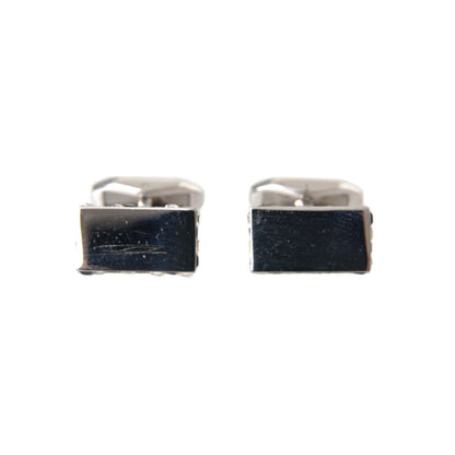 Dolce & Gabbana Silver Plated Metal Brass Pin Men Cufflinks