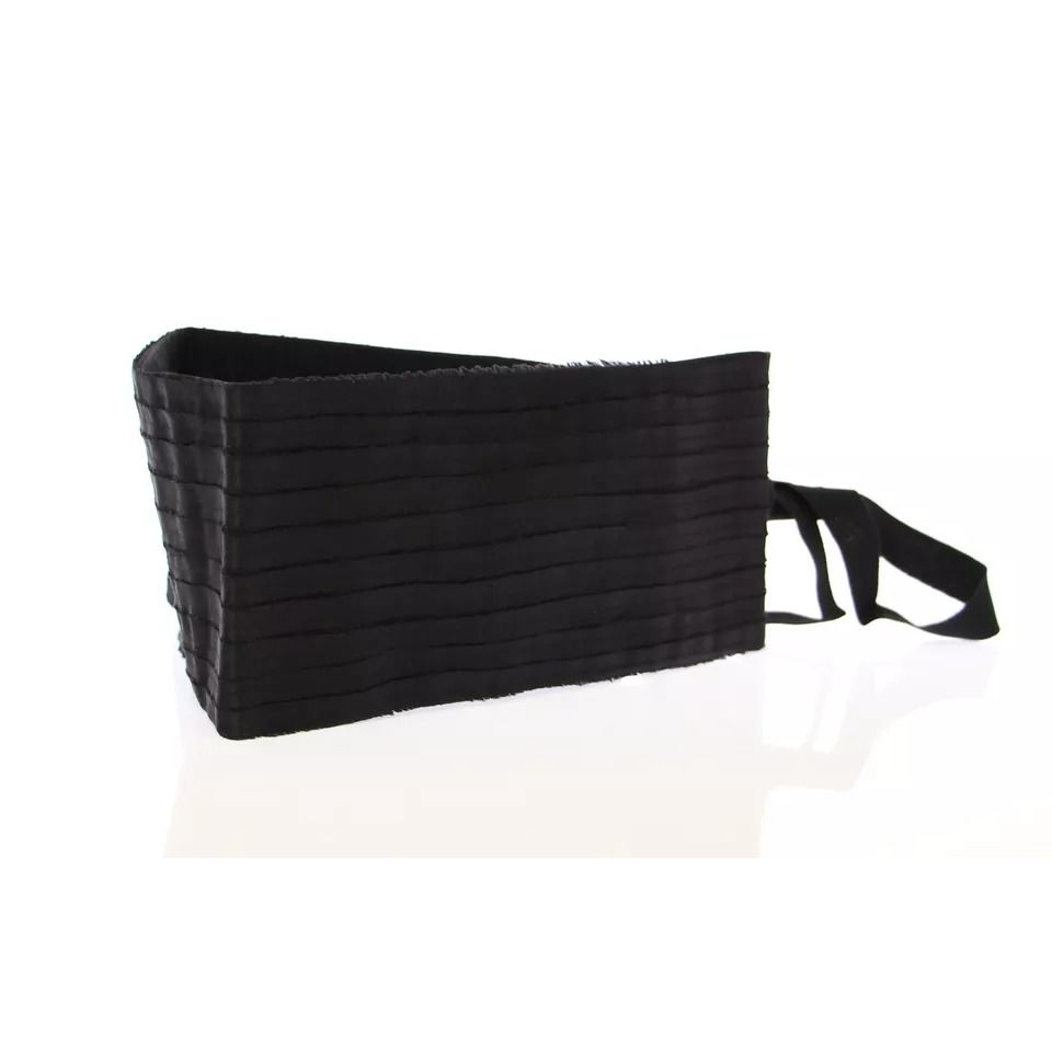 Dolce & Gabbana Black Silk Womens Waist Cummerbund