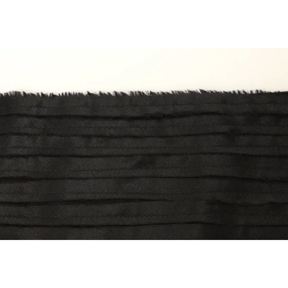 Dolce & Gabbana Black Silk Womens Waist Cummerbund