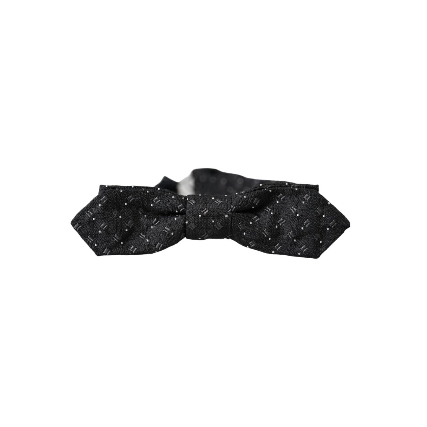 Dolce & Gabbana Black Silk Patterned Adjustable Neck Men Papillon Bow Tie 1728,67345645728,Accessories,Black,Bowties - Ties and Formal Accessories - Accessories,Dolce & Gabbana,Material: 100% Silk,Men,Men - Accessories,New with tags,Ties & Bowties - Men -