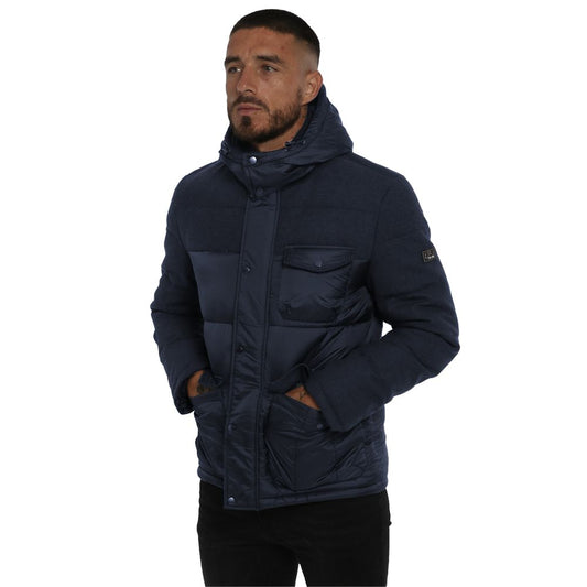 Yes Zee Blue Polyester Jacket YE-13686-S