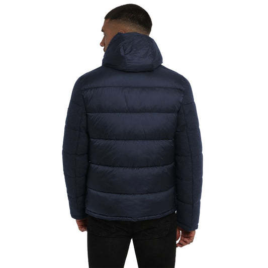 Yes Zee Blue Polyester Jacket YE-13686-S