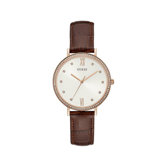 Guess Brown Leather Watch GUW1153L2AC