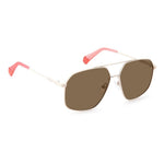 Polaroid Beige Stainless Steel Sunglasses POPLD6173S10ASPAC