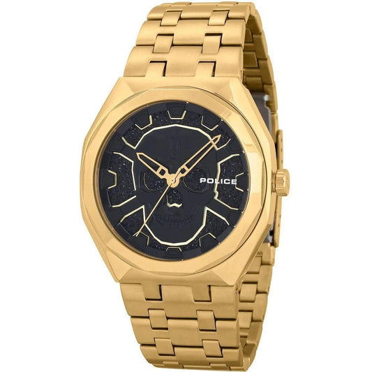Police Gold Stainless Steel Watch POPEWJG2110703AC