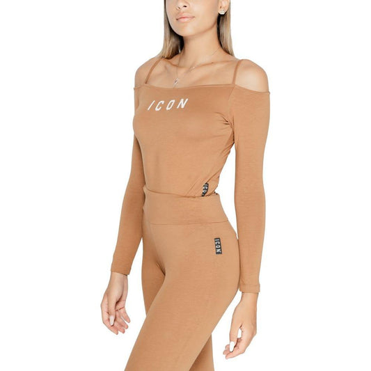 Icon Brown Cotton Bodysuit