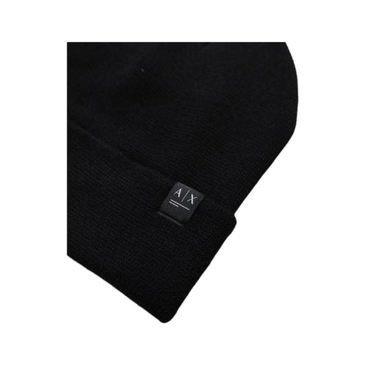 Armani Exchange Black Polyester Caps Baseball Hat AR-14716200009-UNI