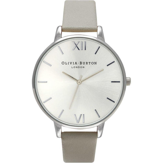 Olivia Burton Gray Leather Watch OBOB15BD57AC