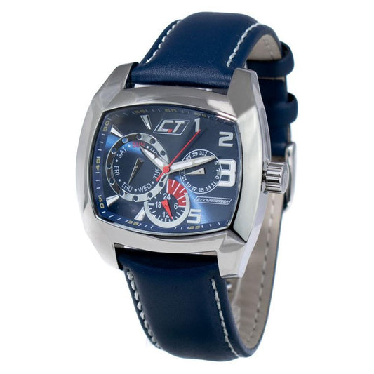 Chronotech Blue Leather Watch CHCC7049M03AC