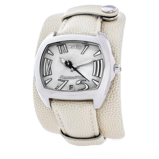 Chronotech Beige Leather Watch CHCT2188L20AC