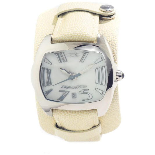 Chronotech Beige Leather Watch CHCT2188M20AC