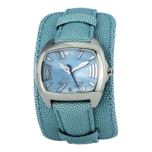 Chronotech Green Leather Watch CHCT2188M24AC