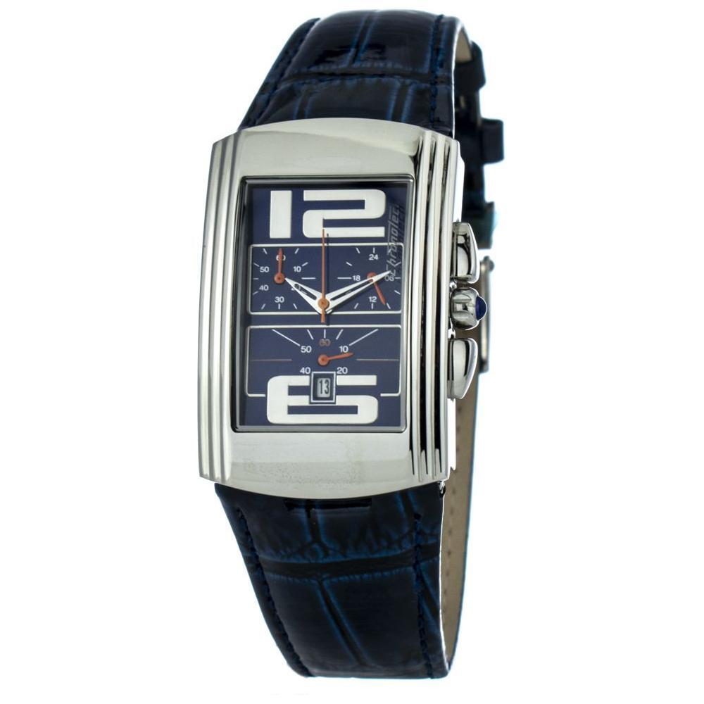 Chronotech Blue Leather Watch CHCT7018B09AC