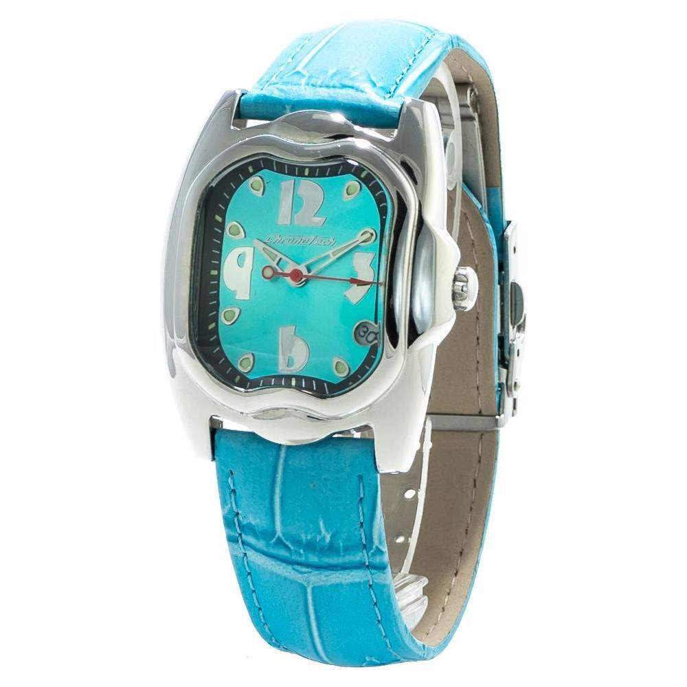 Chronotech Blue Leather Watch CHCT7274M04AC