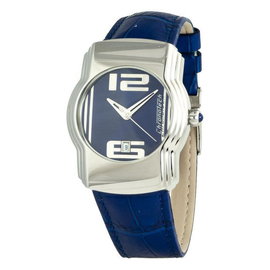 Chronotech Blue Leather Watch CHCT7279M09AC