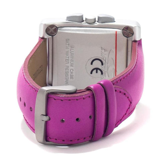 Chronotech Purple Leather Watch CHCT735708AC
