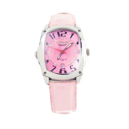 Chronotech Multicolor Leather Dress Watch