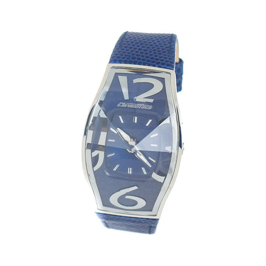 Chronotech Blue Leather Watch CHCT7932AM83AC