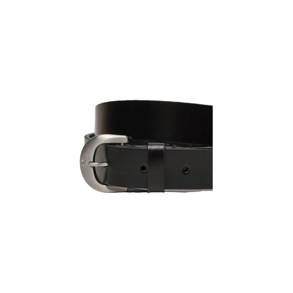 Calvin Klein Jeans Black Leather Belt CA-15184900009-90 CM / 36 INCHES