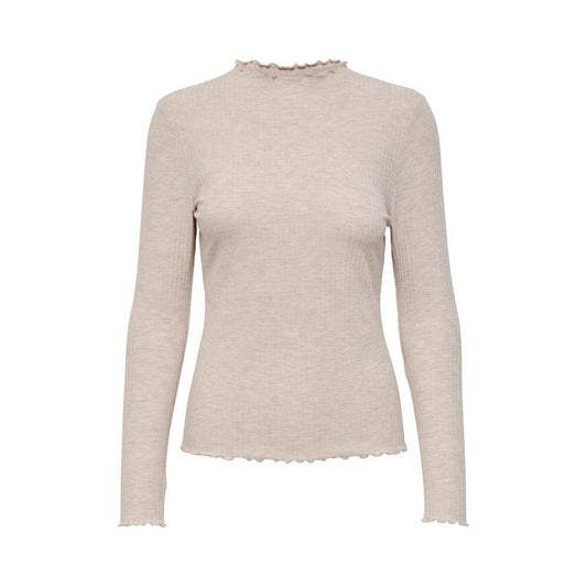 Only Beige Polyester Turtleneck ON-3669300127-XL