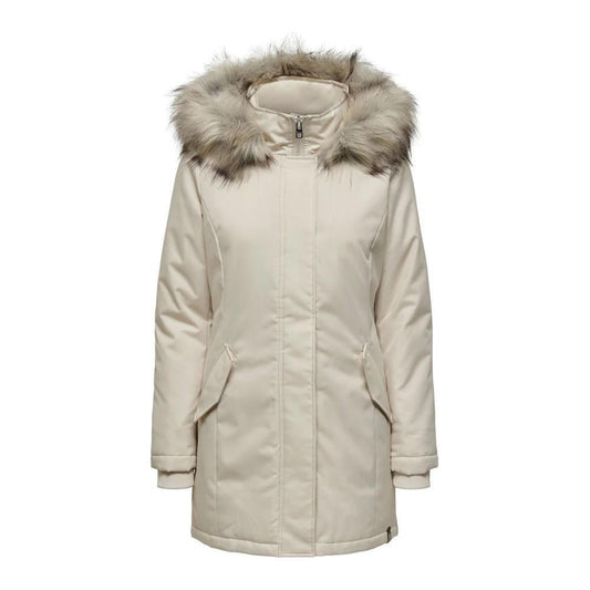 Only Beige Polyester Parka ON-11458302507-IT42|M