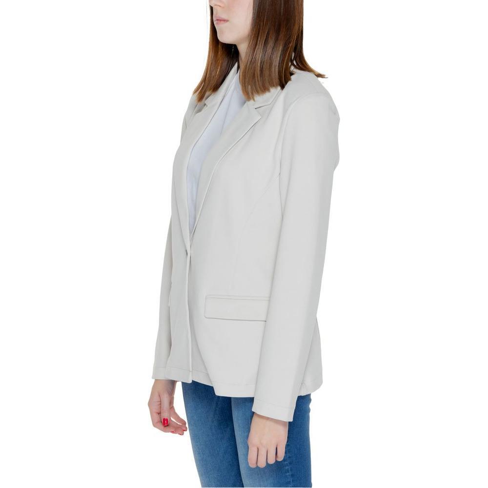 Only Beige Polyester Blazer ON-13382902507-IT36|XXS