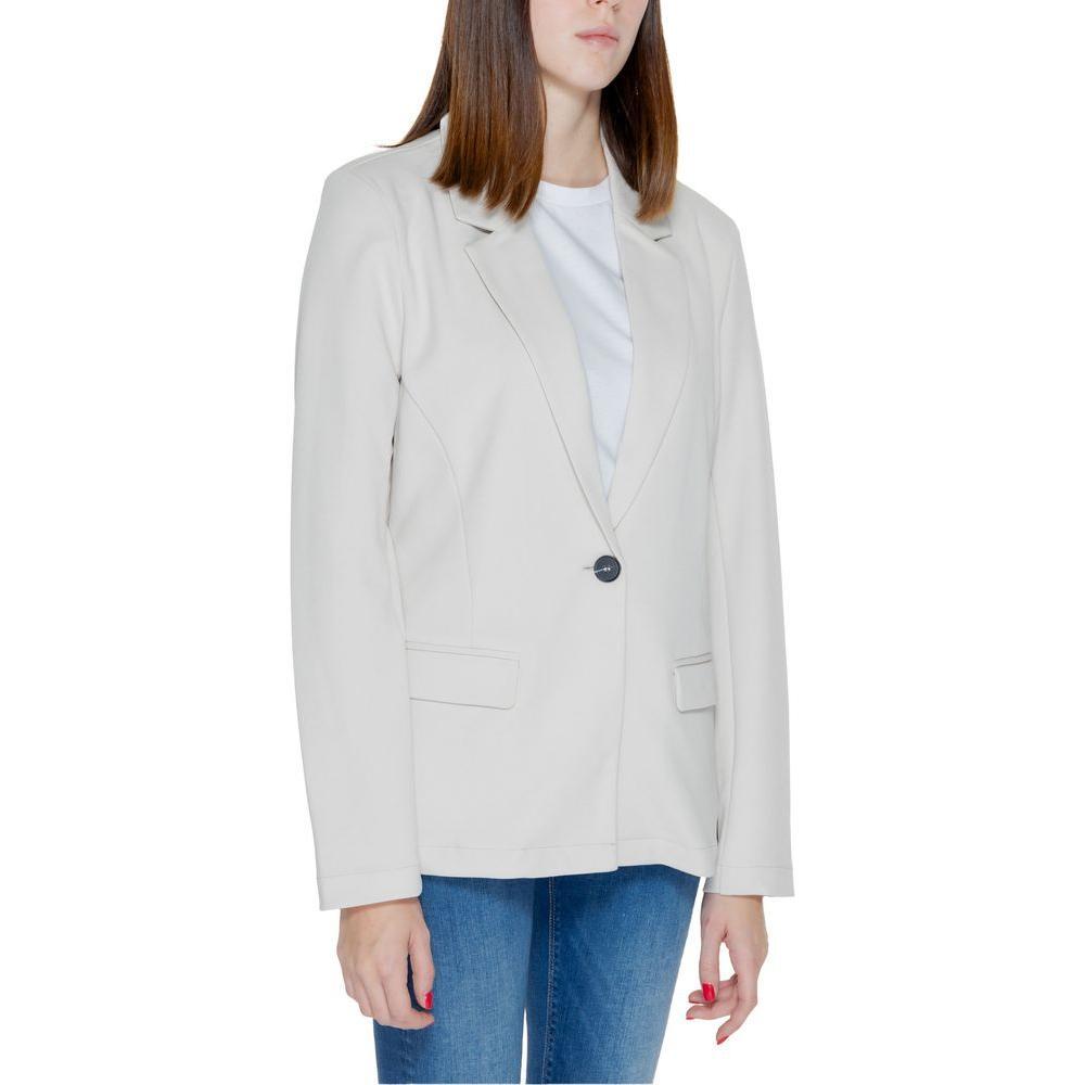 Only Beige Polyester Blazer ON-13382902507-IT36|XXS