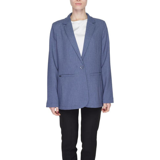 Street One Blue Polyester Blazer ST-13508600010-46