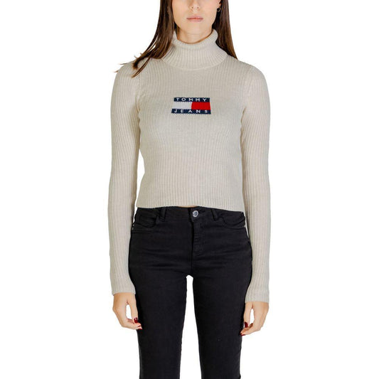 Tommy Hilfiger Jeans Beige Recycled Polyester Sweater TO-14577702507-XL