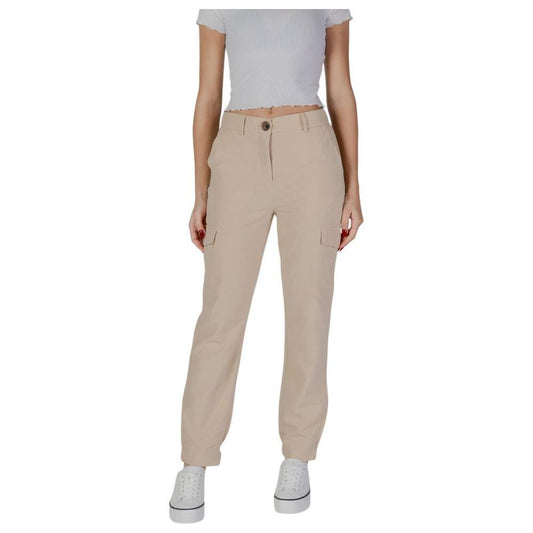 B.Young Beige Polyester Pant BY-14924902507-IT38|XS
