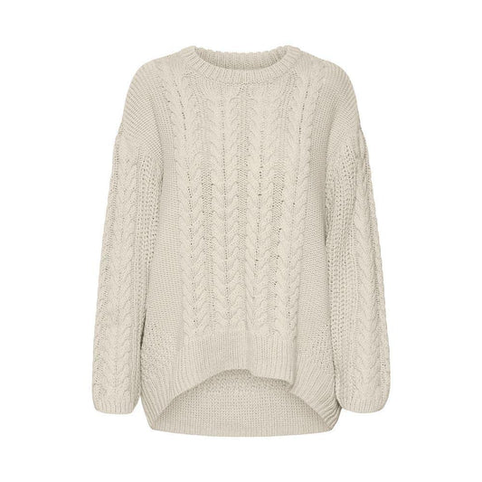 Vero Moda Beige Cotton Sweater VE-15173002507-IT42|M