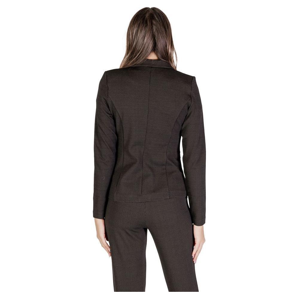 ICHI Brown Polyester Blazer IC-15691400140-IT40|S