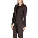 ICHI Brown Polyester Blazer IC-15691400140-IT40|S