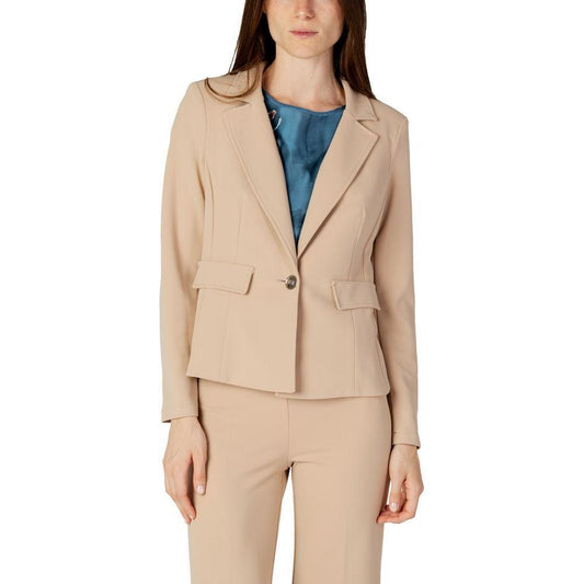 Rinascimento Beige Polyester Blazer RI-12084800127-IT40|S