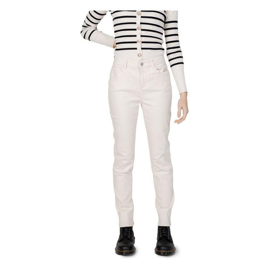 Morgan De Toi Beige Cotton Pant MO-13439900127-IT44|L
