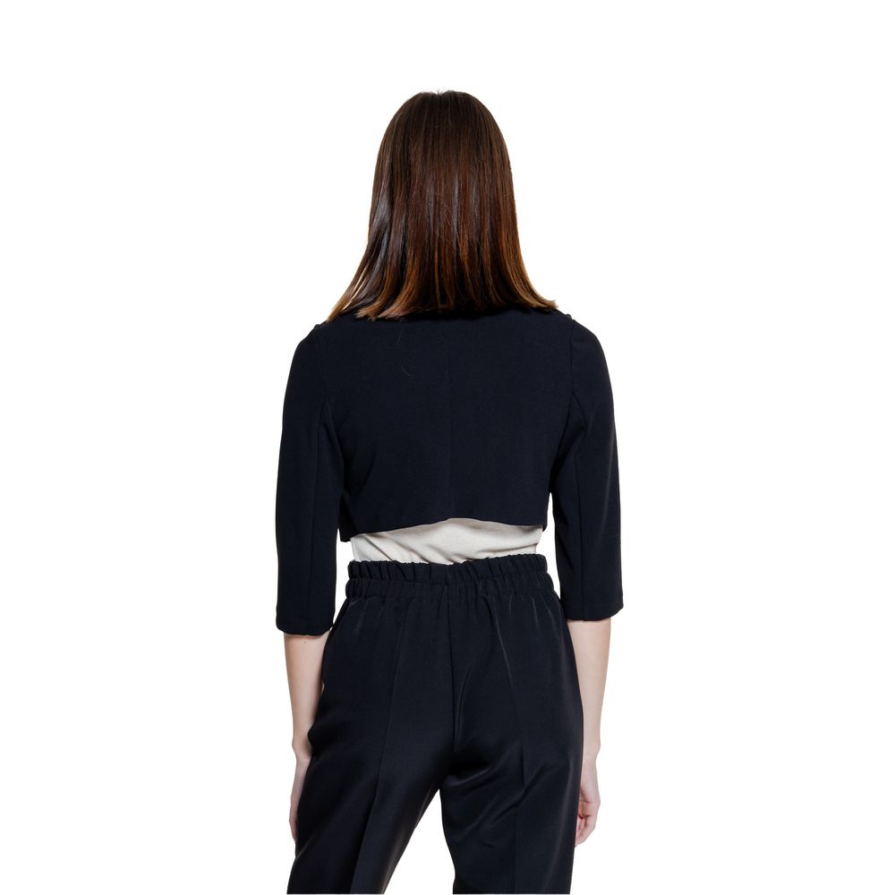 Rinascimento Black Polyester Sleveless Jacket 1728,71956299936,Black,Clothing,IT40|S,IT44|L,Jackets & Coats - Clothing,New with tags,Rinascimento,Sleveless Jacket - Jackets & Coats - Clothing,Sweaters - Women - Clothing,Women,Women - Clothing