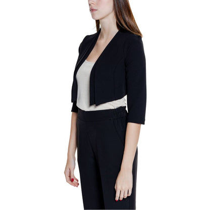 Rinascimento Black Polyester Sleveless Jacket 1728,71956299936,Black,Clothing,IT40|S,IT44|L,Jackets & Coats - Clothing,New with tags,Rinascimento,Sleveless Jacket - Jackets & Coats - Clothing,Sweaters - Women - Clothing,Women,Women - Clothing