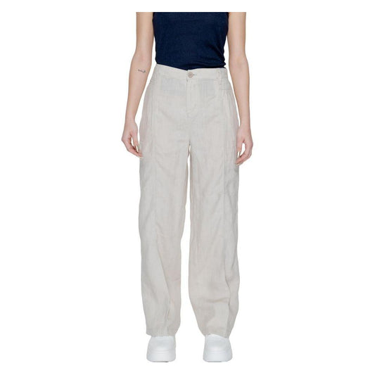 Street One Beige Linen Pant ST-14212600127-W34 | L32