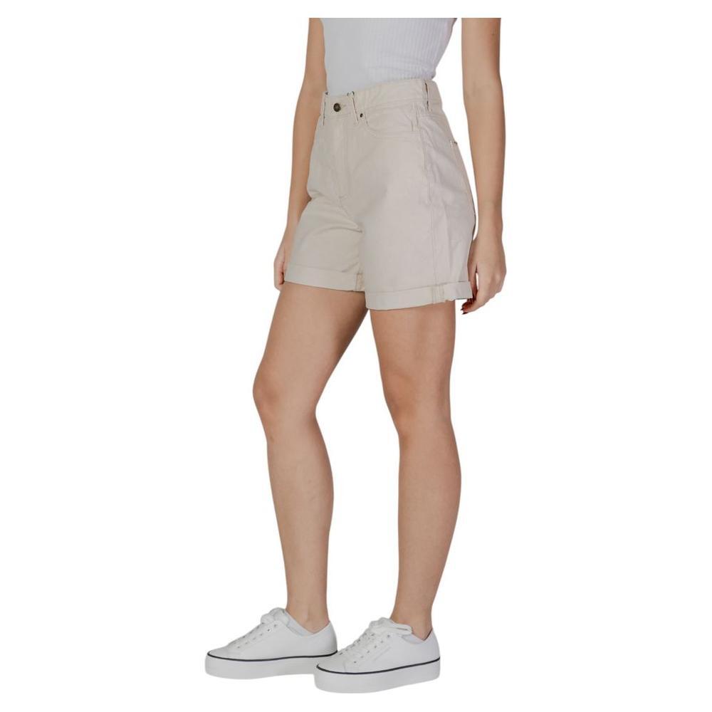 B.Young Beige Cotton Short BY-14885200127-W25