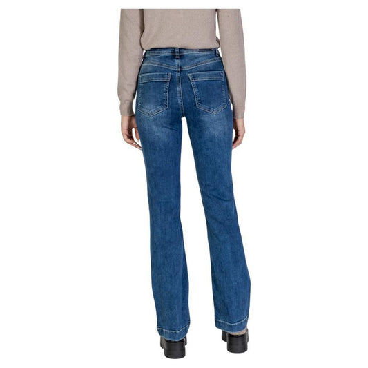 Street One Blue Cotton Mom Jean ST-15622100176-W36 | L32