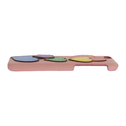 Dolce & Gabbana Pink Leather Heart Phone Cover